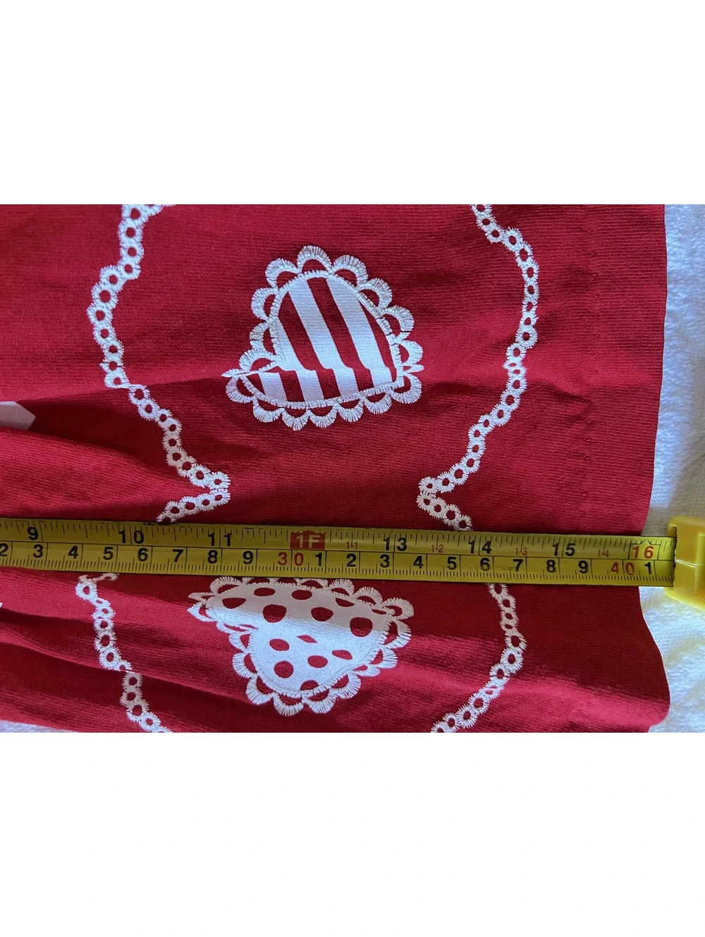 Vintage MiniWaves Heart Printed Dress, Made in USA